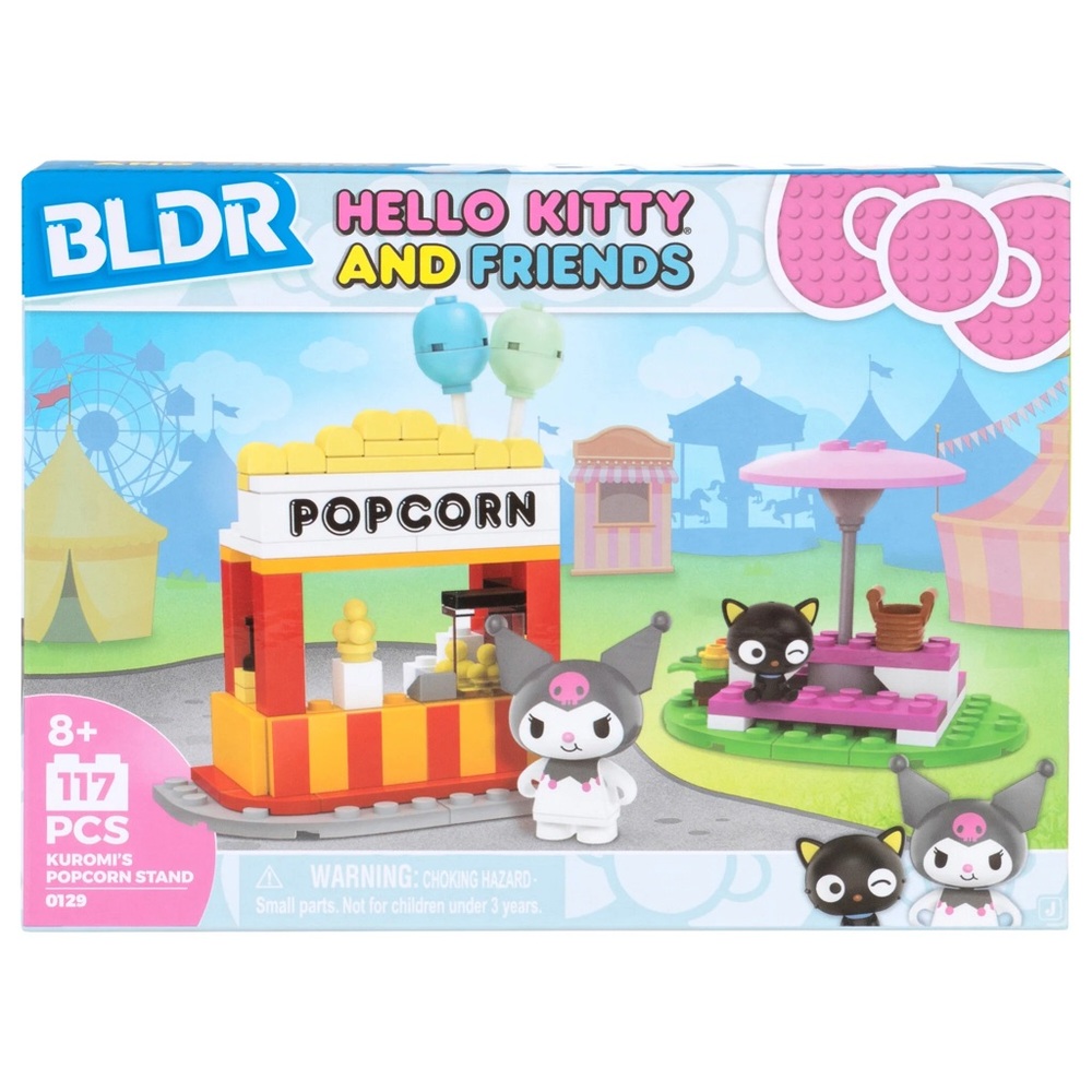 Hello Kitty nwt BLDR Sanrio Small Set - Popcorn Booth With Chococat & Kuromi